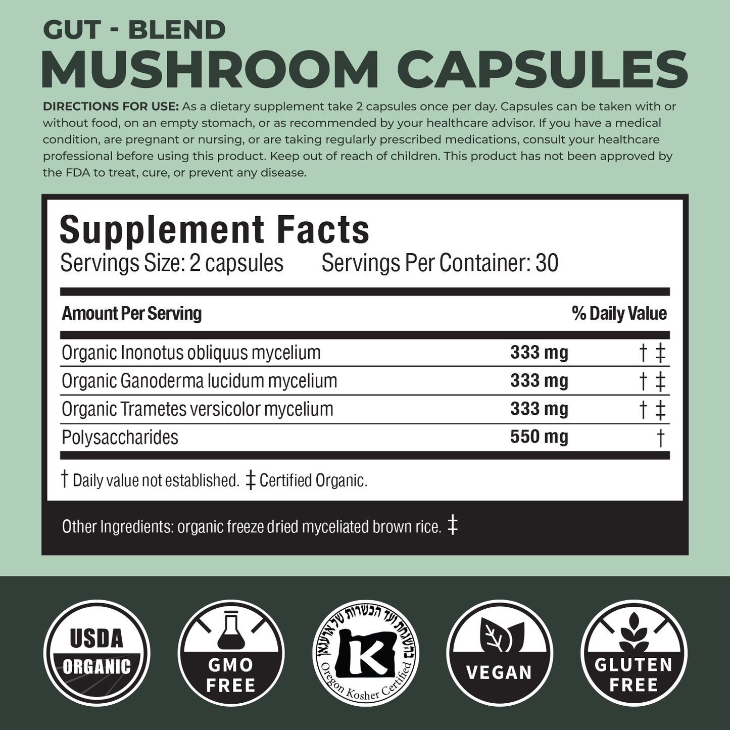 Gut Mushroom Capsules