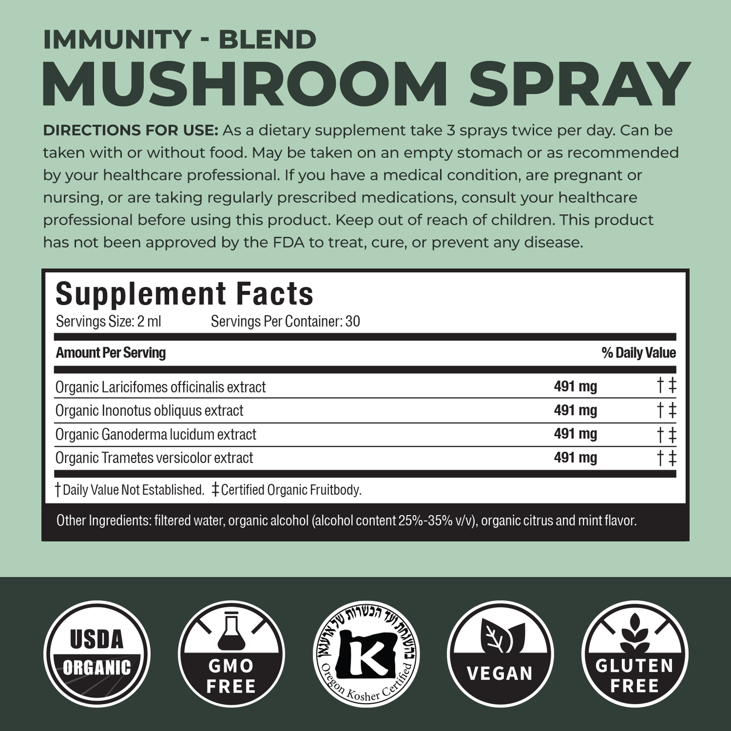Immunity Mushroom Spray