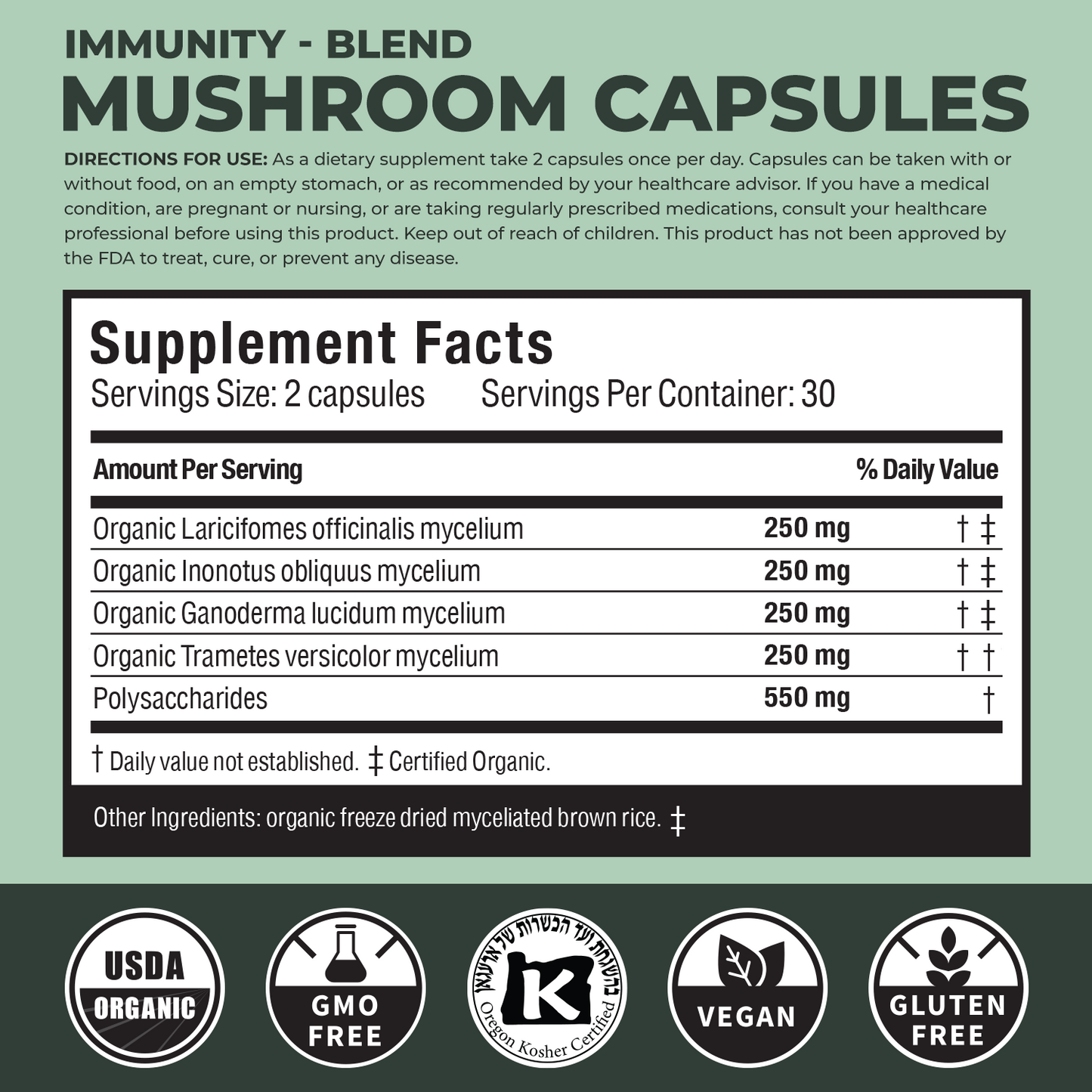 Immunity Mushroom Capsules