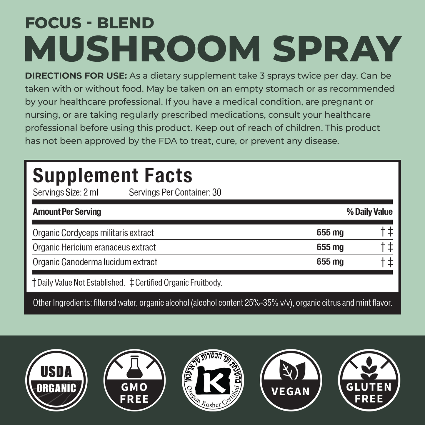 Focus Mushroom Spray