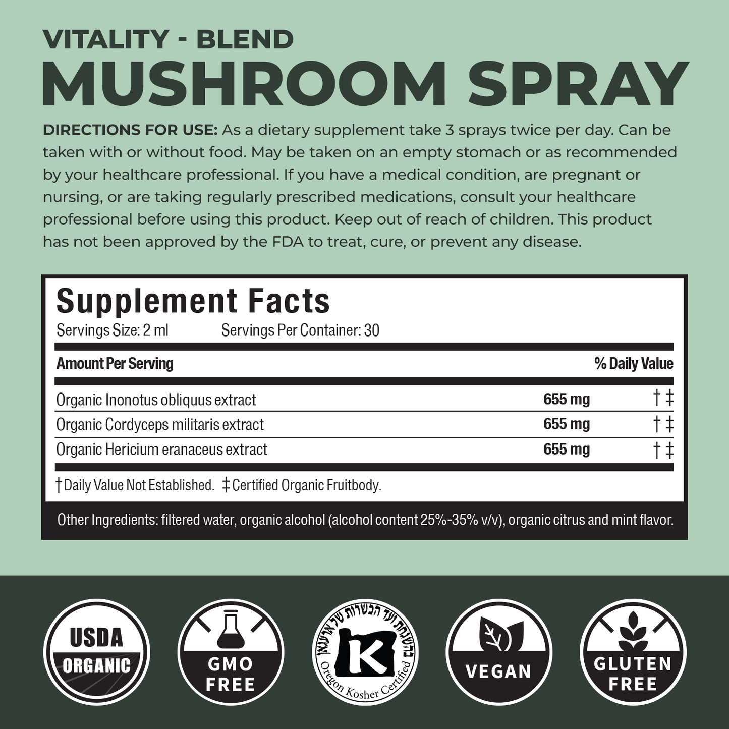 Vitality Mushroom Spray